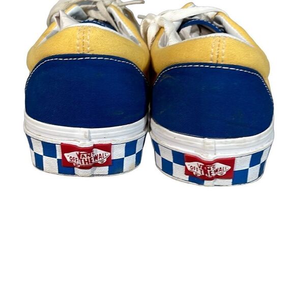 Vans Era BMX Checkerboard Blue Yellow Sneakers Mens Size 10 - Picture 2 of 6